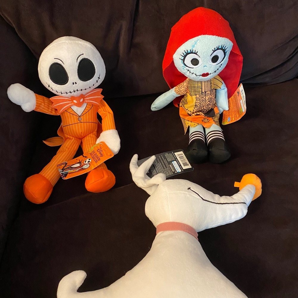 3 Nightmare Before Christmas Plush Toys
